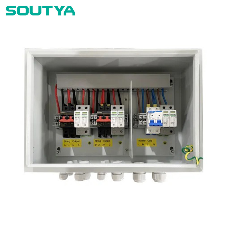 DC+AC Combiner Box 600V 1000V 2 In 2 Out Home Box